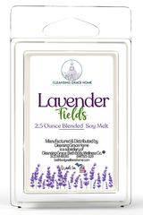 Lavender Fields Scented 2.5 Ounce Wax Cubes for Tealight or UL-Listed Electric Warmer by Cleansing Grace