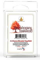 Mahogany Teakwood Scented 2.5 Ounce Wax Cubes for Tealight or UL-Listed Electric Warmer by Cleansing Grace