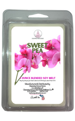 Sweet Pea Scented 5 Ounce Double Pack Wax Cubes for Tealight or UL-Listed Electric Warmer by Cleansing Grace