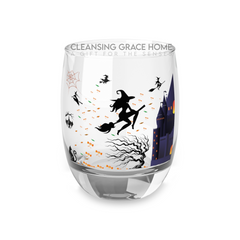 Decorative Drinking Vessel | Witch Distributing Candy | Whiskey Glass