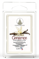 Vanilla Cinnamon Scented 2.5 Ounce Wax Cubes for Tealight or UL-Listed Electric Warmer by Cleansing Grace