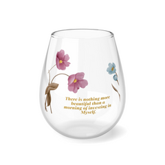 Decorative Drinking Vessel | Invest | Stemless Wine Glass