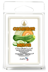 Cucumber Melon Scented 2.5 Ounce Wax Cubes for Tealight or UL-Listed Electric Warmer by Cleansing Grace