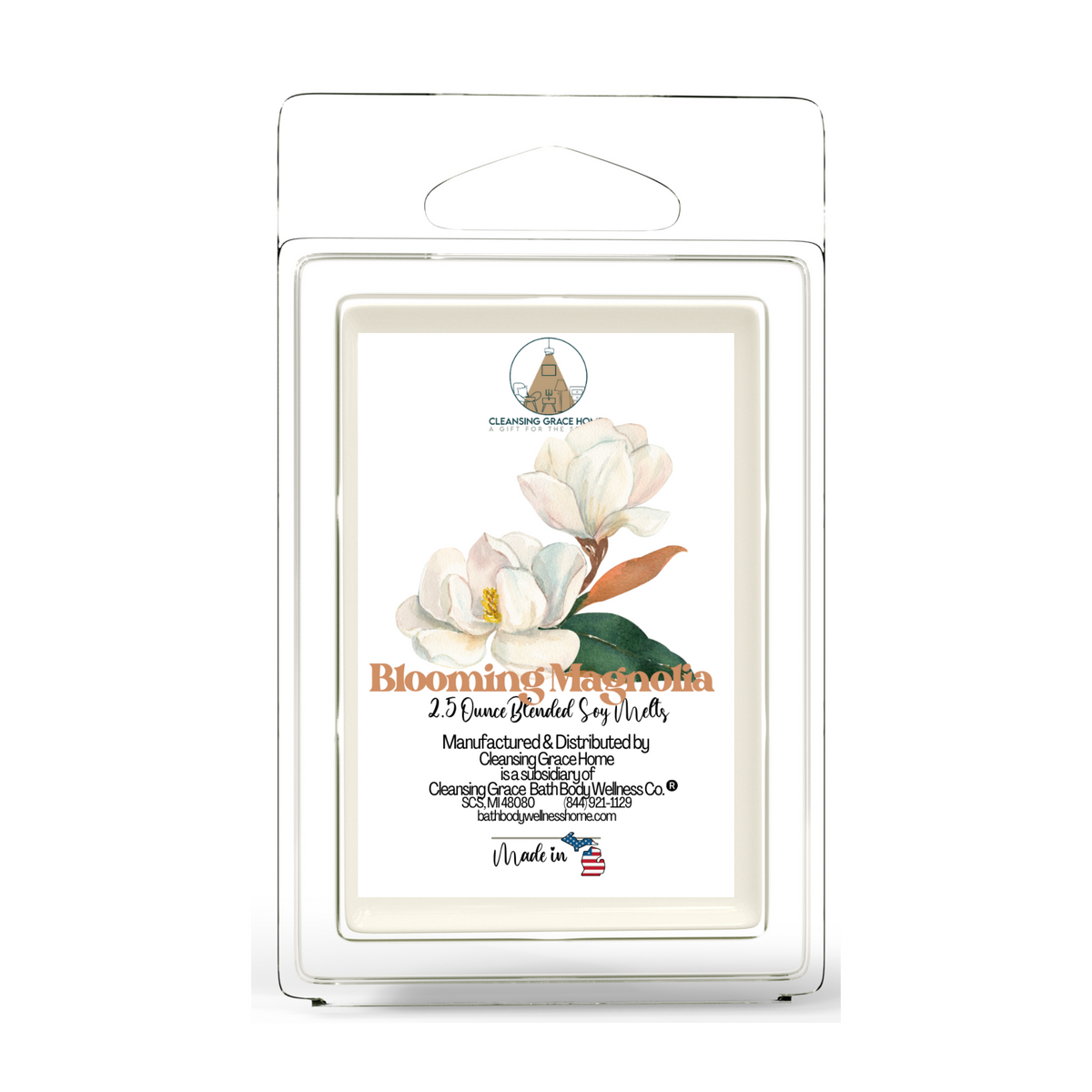 Blooming Magnolia Scented Wax Melt Cubes | Reduced | Clearance