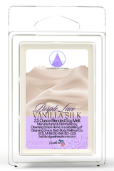 Purple Lace Vanilla Silk Scented 2.5 Ounce Wax Cubes for Tealight or UL-Listed Electric Warmer by Cleansing Grace