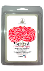 Sugar Rush Scented 5 Ounce Double Pack Wax Cubes for Tealight or UL-Listed Electric Warmer by Cleansing Grace