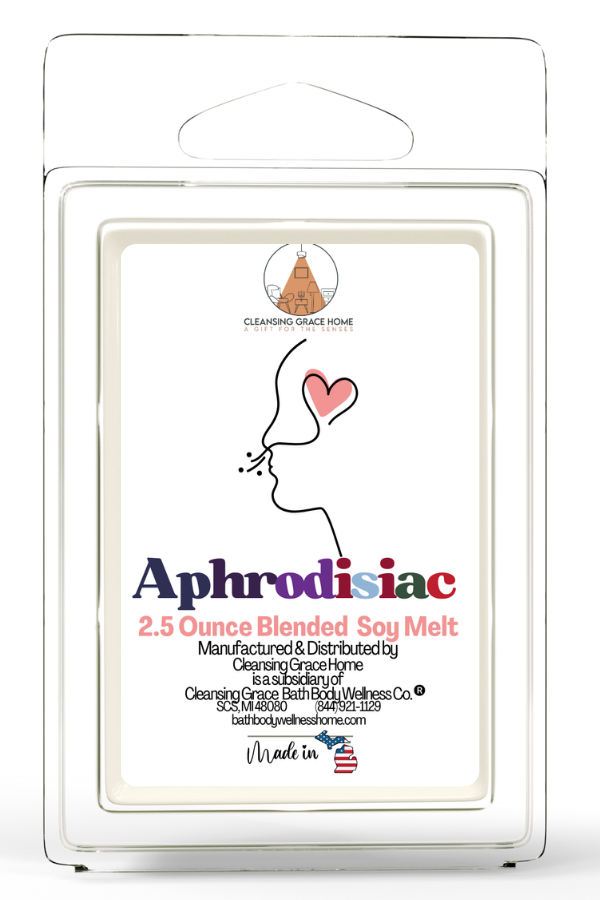 Aphrodisiac Sensually Scented 2.5 Oz Wax Melt for Tealight or UL-Listed Warmer by Cleansing Grace