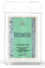 Birchwood Scented 2.5 Oz Wax Melt for Tealight or UL-Listed Electric Warmer by Cleansing Grace (Woody Aroma)