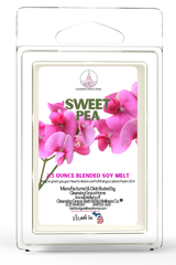 Sweet Pea Scented 2.5 Ounce Wax Cubes for Tealight or UL-Listed Electric Warmer by Cleansing Grace