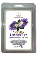 Vanilla Lavender Scented 5 Ounce Double Pack Wax Cubes for Tealight or UL-Listed Electric Warmer by Cleansing Grace