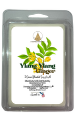 Ylang Ginger Subtle Scented 5 Ounce Double Pack Wax Cubes for Tealight or UL-Listed Electric Warmer by Cleansing Grace