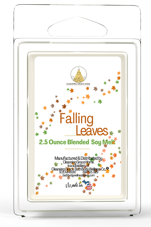 Falling Leaves Scented 2.5 Ounce Wax Cubes for Tealight or UL-Listed Electric Warmer by Cleansing Grace