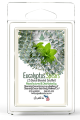 Eucalyptus Spears Scented 2.5 Ounce Wax Cubes for Tealight or UL-Listed Electric Warmer by Cleansing Grace