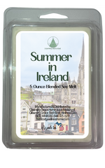 Summer in Ireland Scented 5 Ounce Double Pack Wax Cubes for Tealight or UL-Listed Electric Warmer by Cleansing Grace