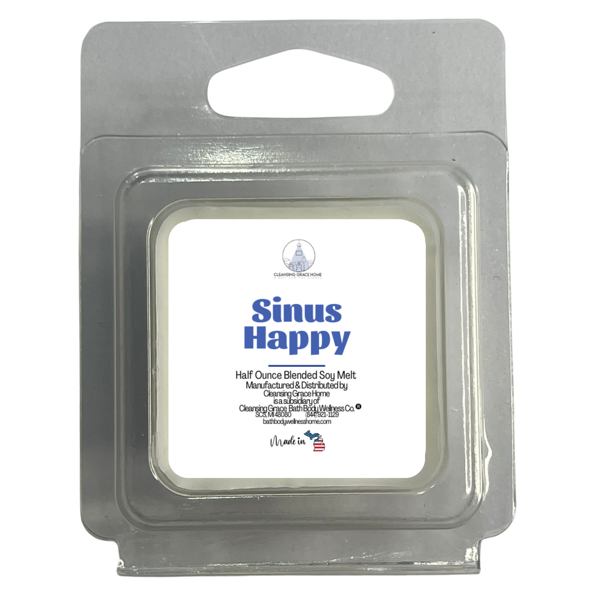 Sinus Happy Camphor Scented Half Ounce Wax Melt Sample for Warmers by Cleansing Grace