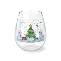 Customizable Decorative Stemless Wine Glass | Decorative Tree