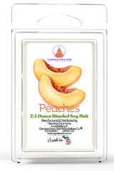 Peach Scented 2.5 Ounce Wax Cubes for Tealight or UL-Listed Electric Warmer by Cleansing Grace