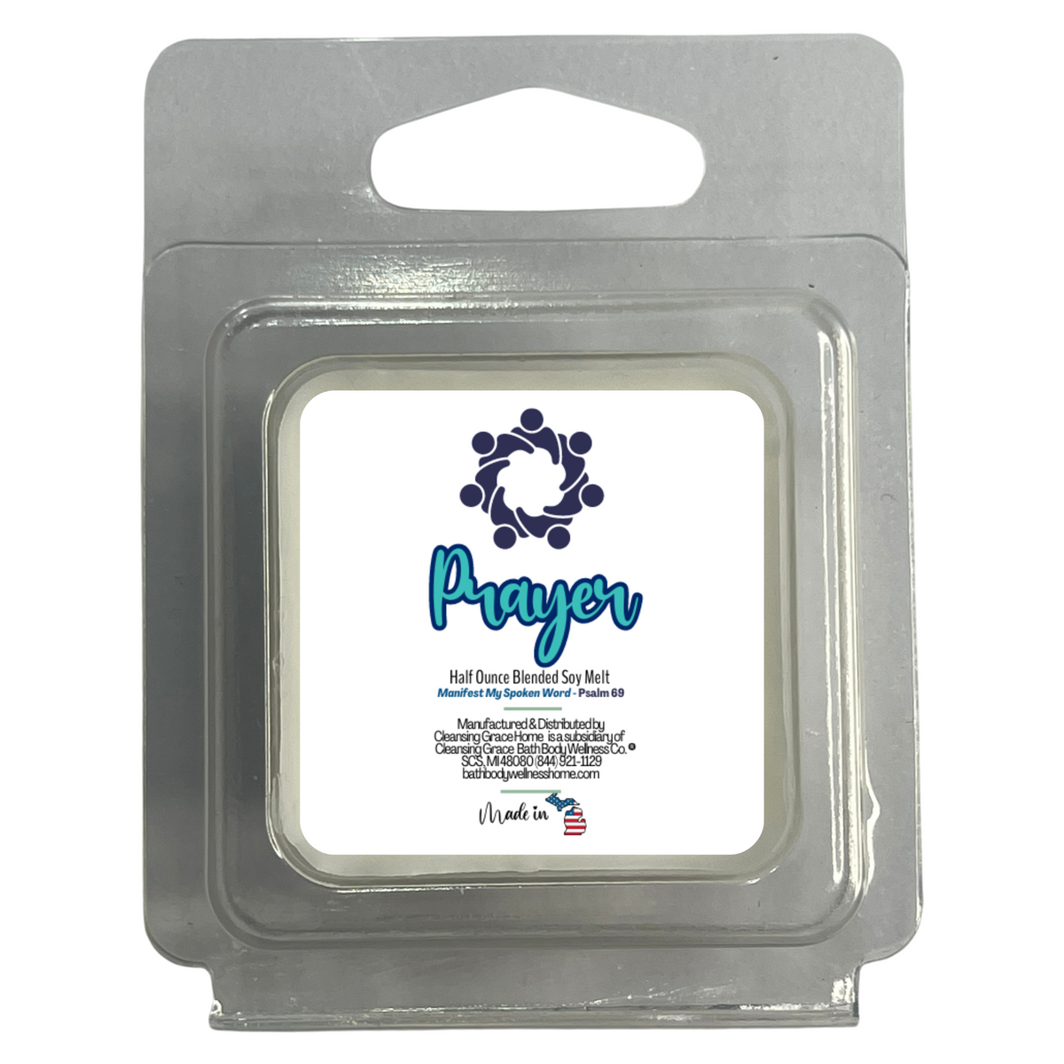 Prayer Sage Scented Half Ounce Wax Melt Sample for Warmers by Cleansing Grace