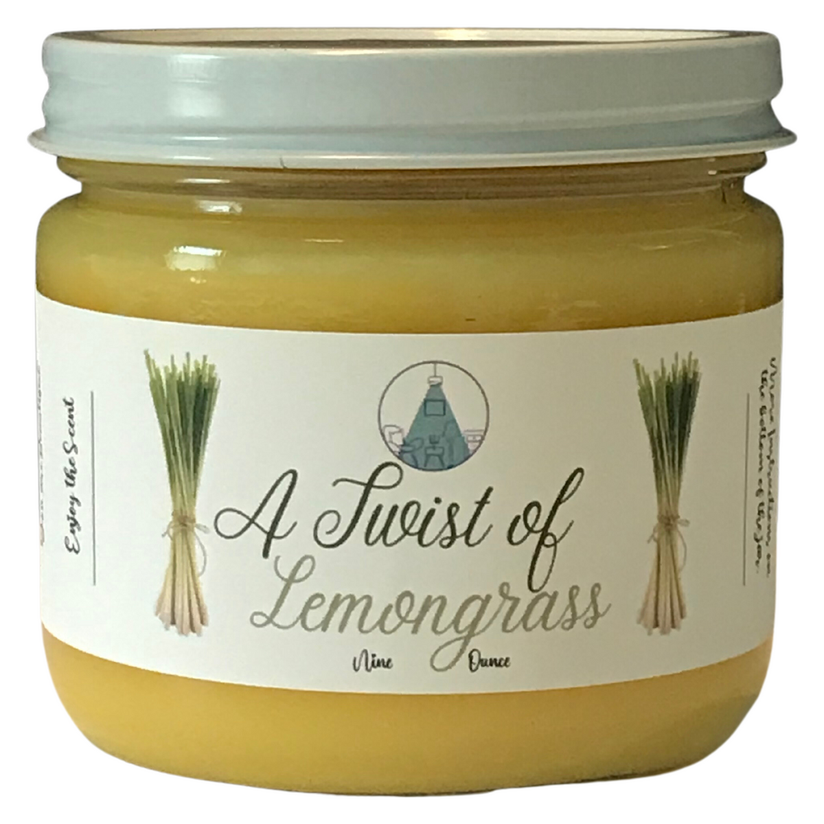 Lemongrass Scented Cotton Wick Candle by Cleansing Grace Home