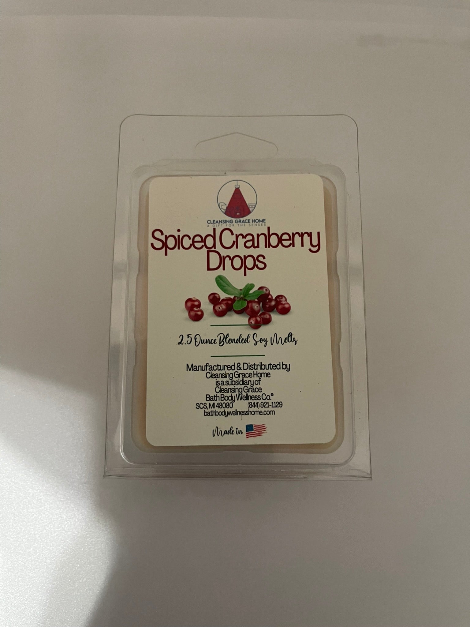 Spiced Cranberry Scented Wax Melt | Reduced Price | Clearance