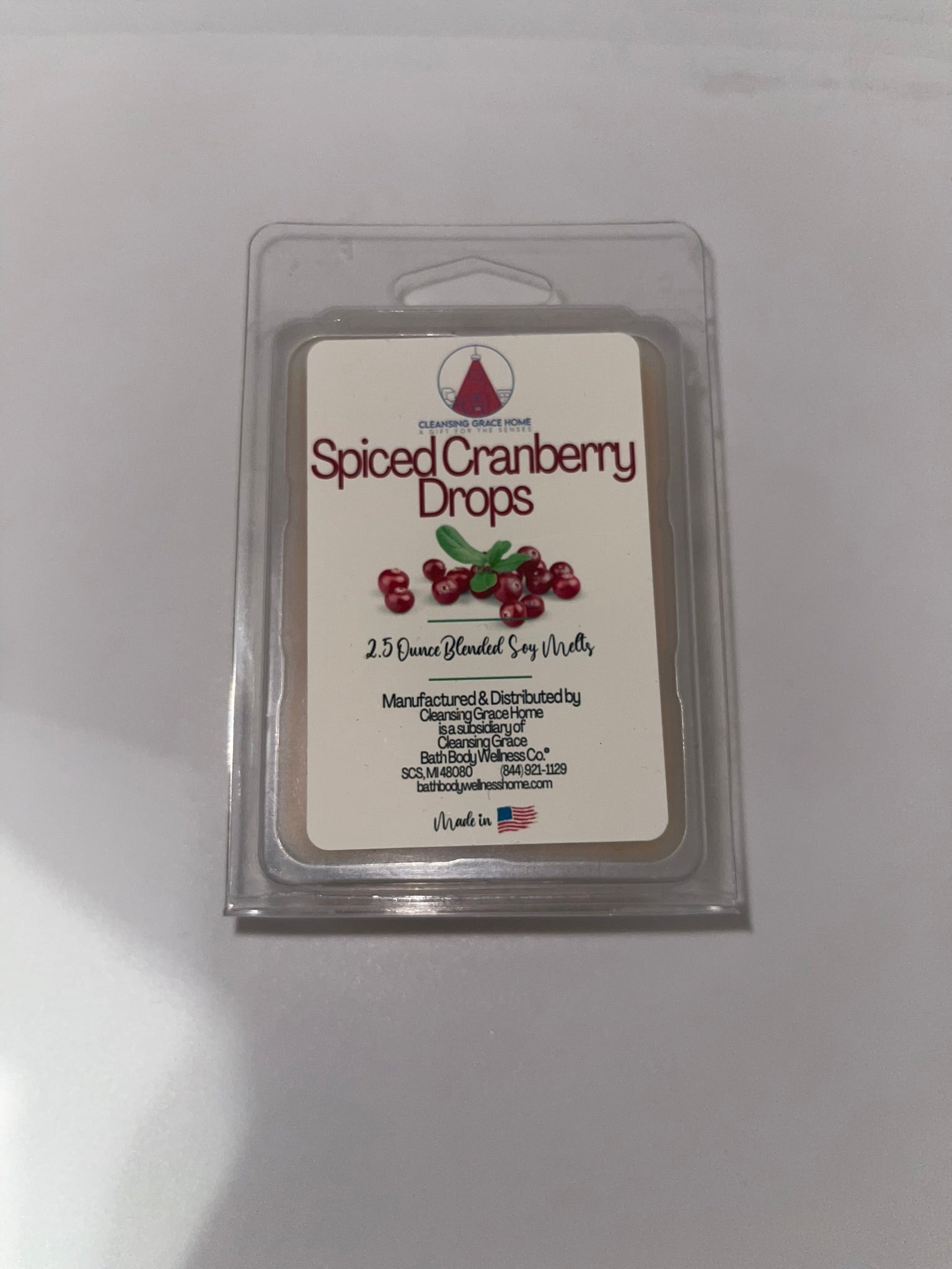 Spiced Cranberry Scented Wax Melt | Reduced Price | Clearance