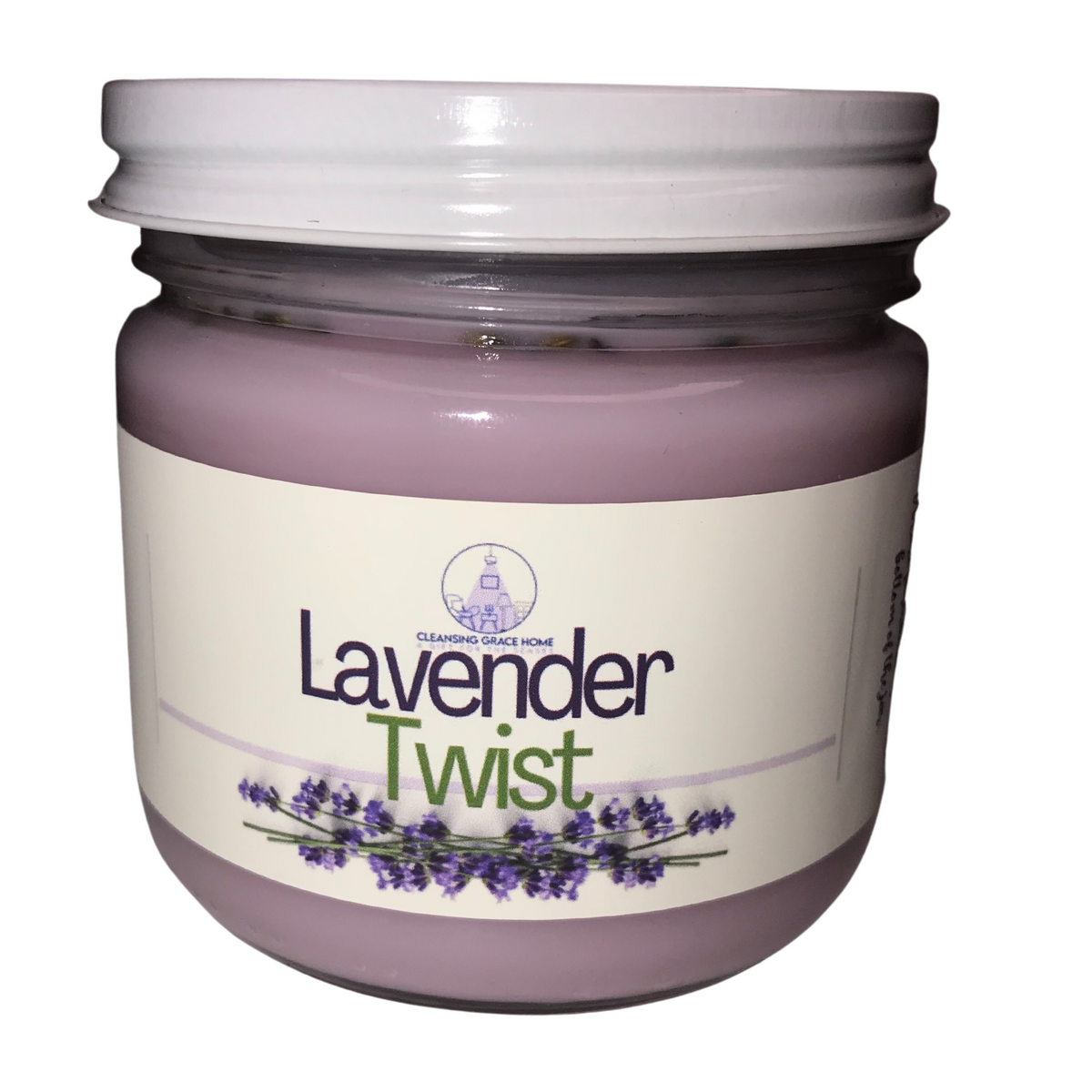 Lavender Scented Cotton Wick Candle by Cleansing Grace Home