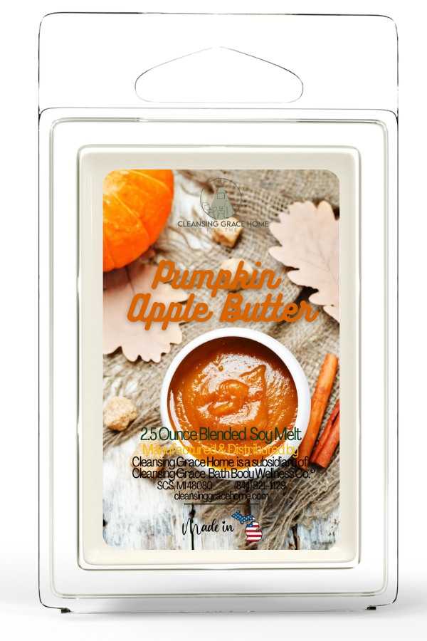 Pumpkin Apple Butter Scented 2.5 Oz Wax Melt for Tealight or UL-Listed Warmer