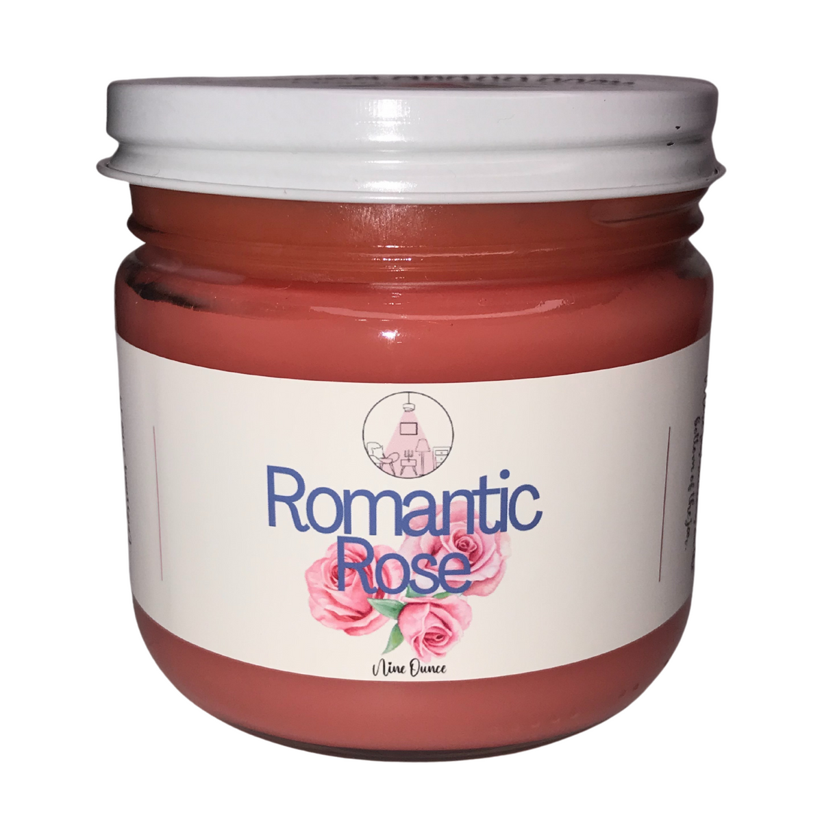 Rose Scented Cotton Wick Candle by Cleansing Grace Home