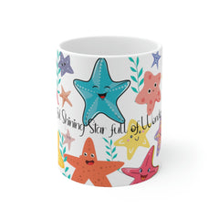 Star Fish | Sea Star | I am a Beautiful Shining Star Multi Purpose 15 Ounce Mug