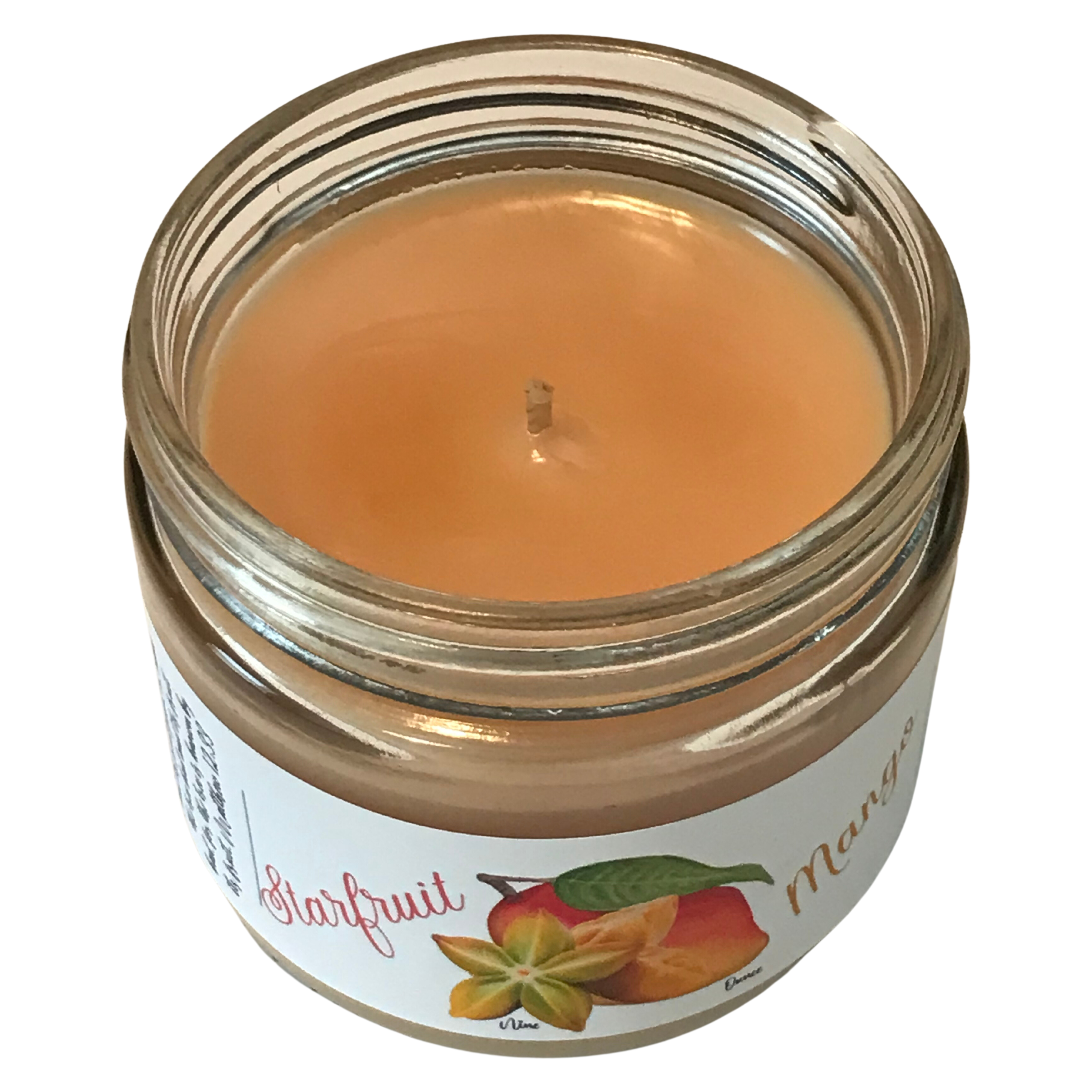 Starfruit Mango Scented Cotton Wick Candle by Cleansing Grace Home