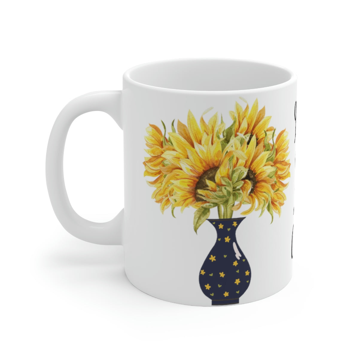 Love is Life and so is Coffee and Sunflowers Multi Purpose 15 Ounce Mug