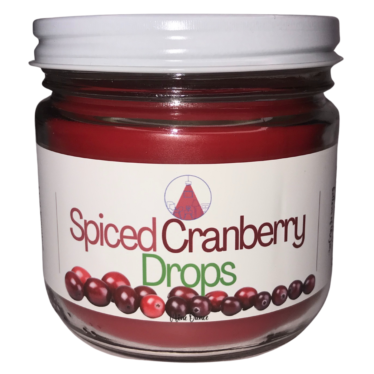 Spiced Cranberry Drops Scented Wick Candle