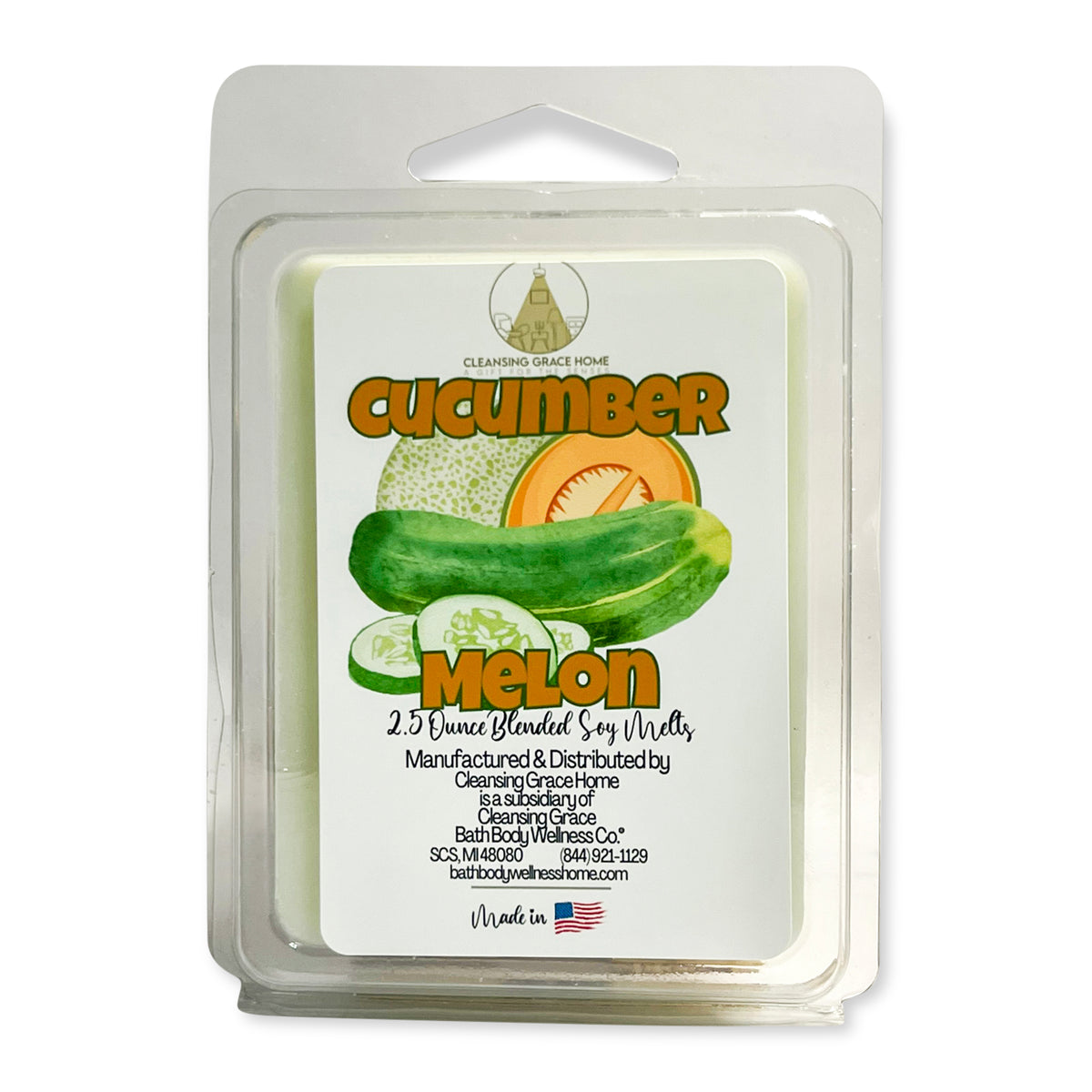 Cucumber Melon Scented Wax Melt Cubes | Clearance