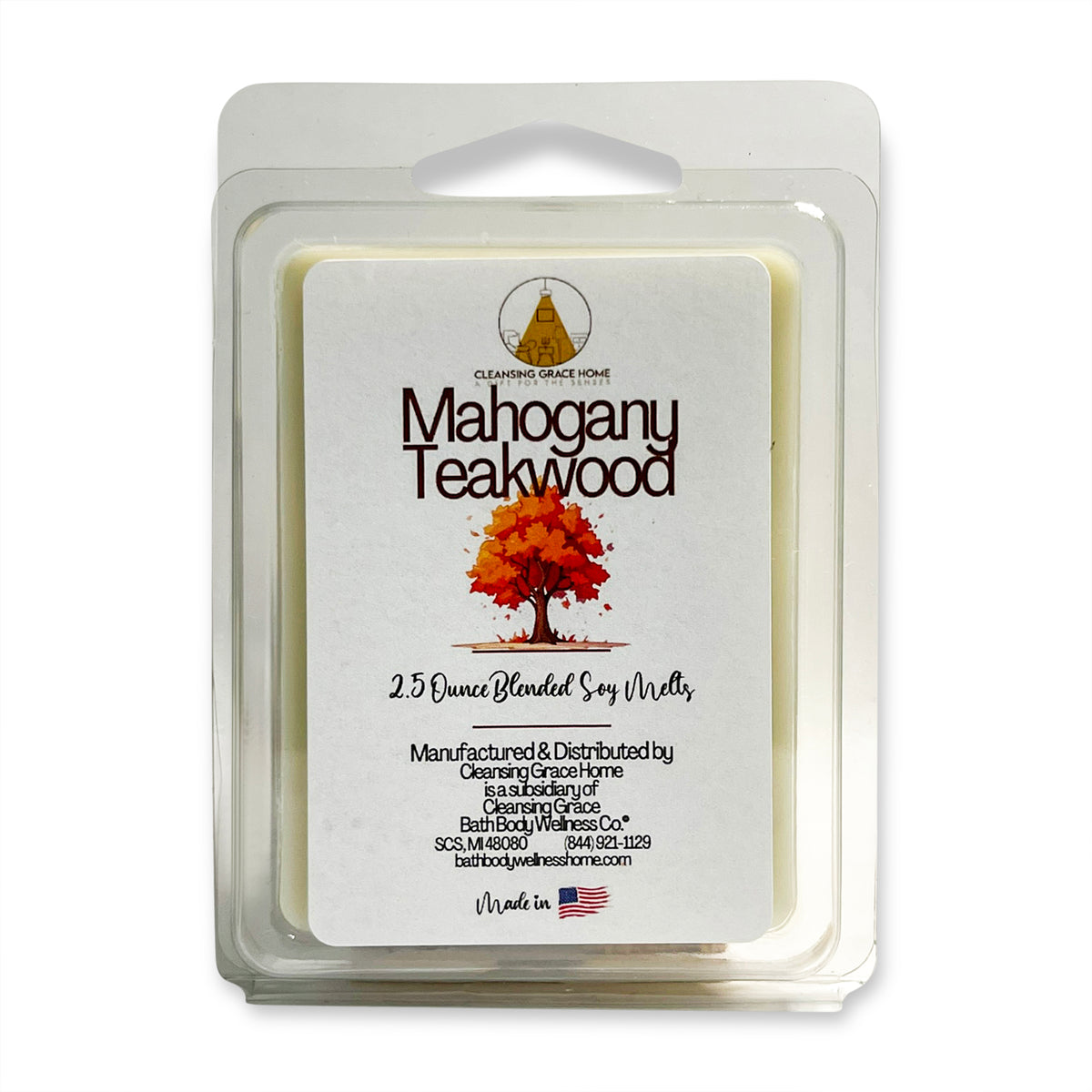 Mahogany Scented Wax Melt Cubes | Reduced Price | Clearance