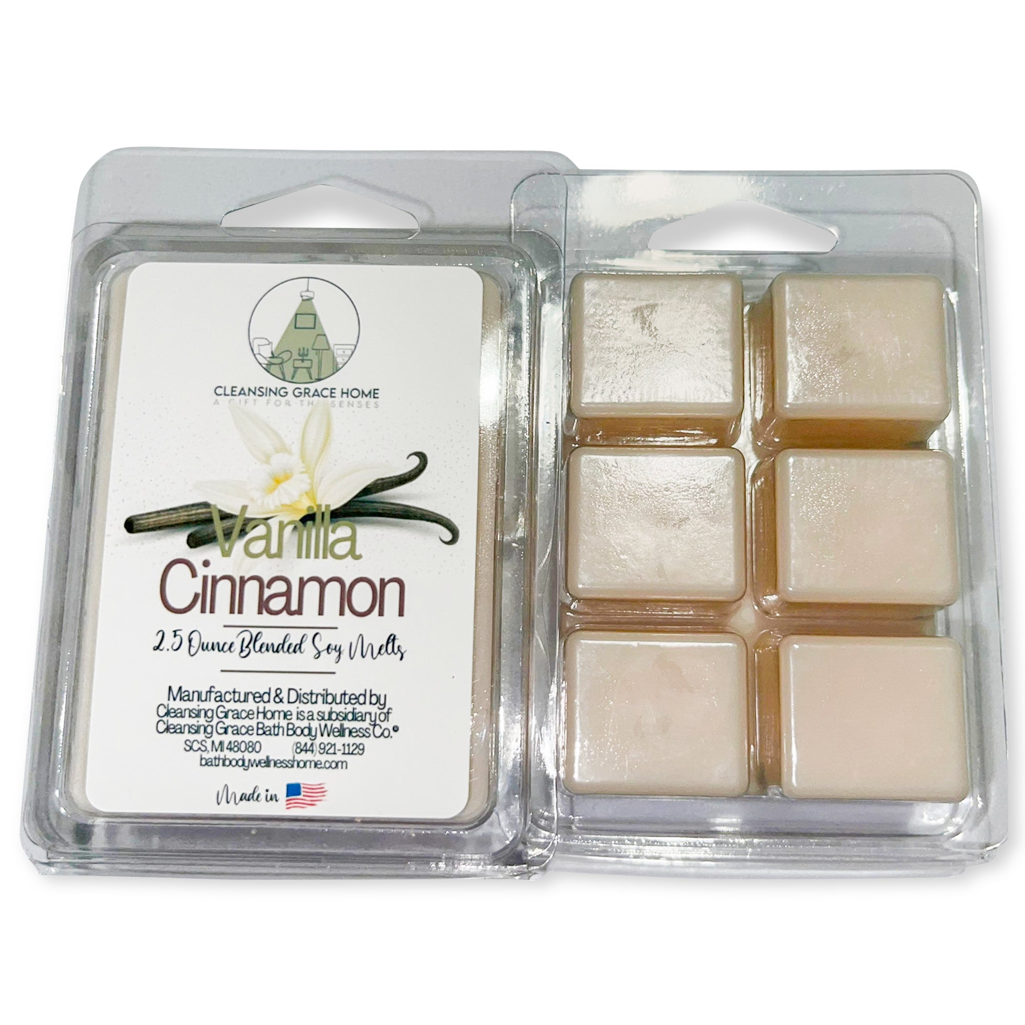 Vanilla Cinnamon Scented Wax Melt Cubes | Reduced Price | Clearance