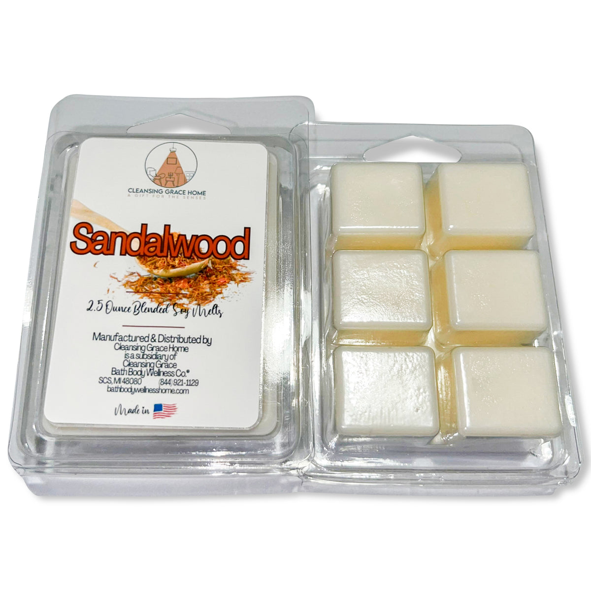 Sandalwood Scented Wax Melt Cubes | Reduced Price | Clearance