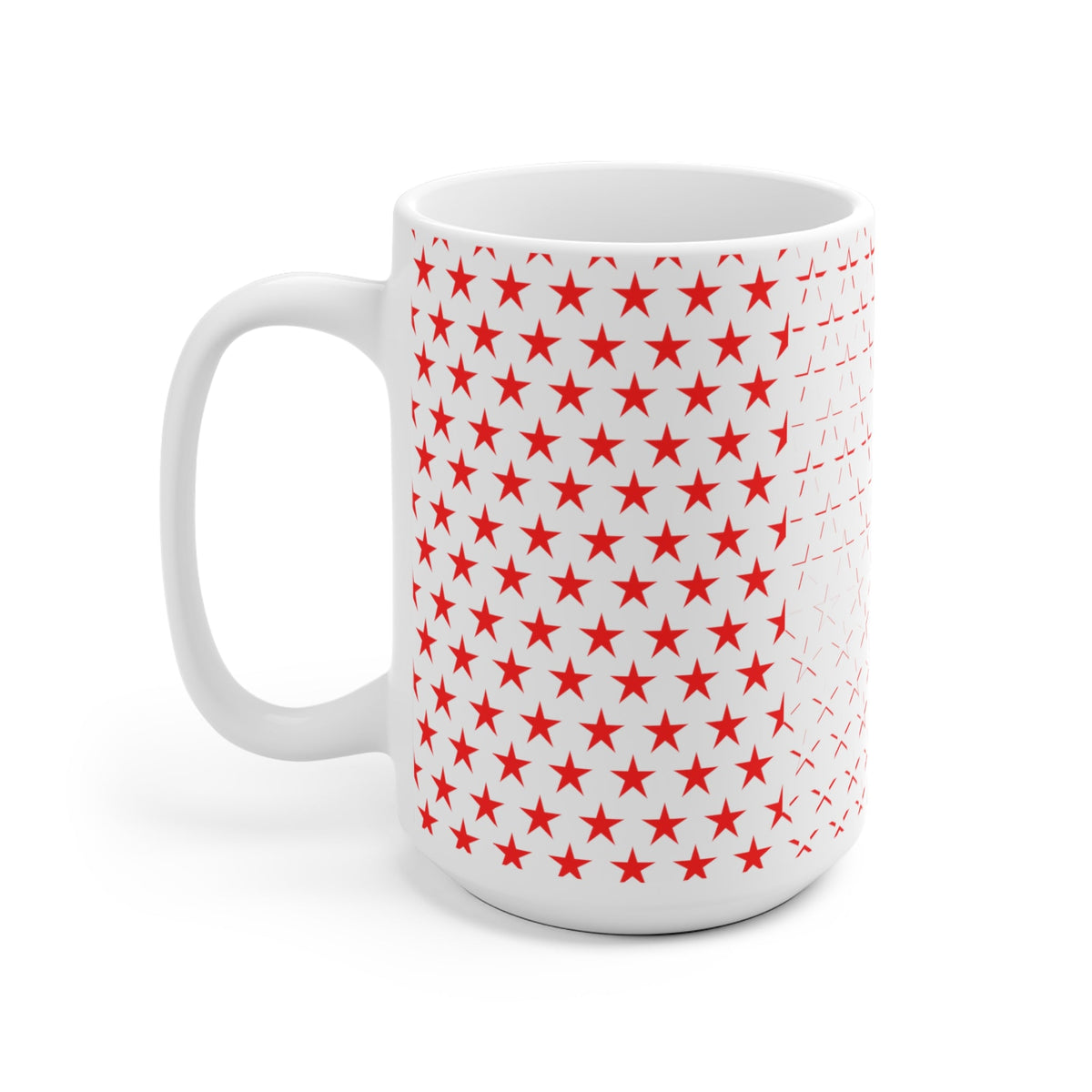 Red White Blue Star Covered Multi Purpose 15 Ounce Mug